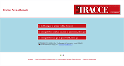 Desktop Screenshot of abbonamenti.tracce.it