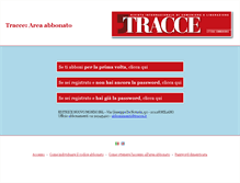 Tablet Screenshot of abbonamenti.tracce.it